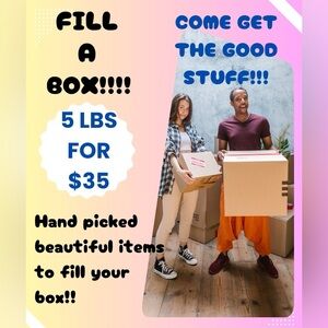 04/19 Come see what you can fill a 5 lb box with!